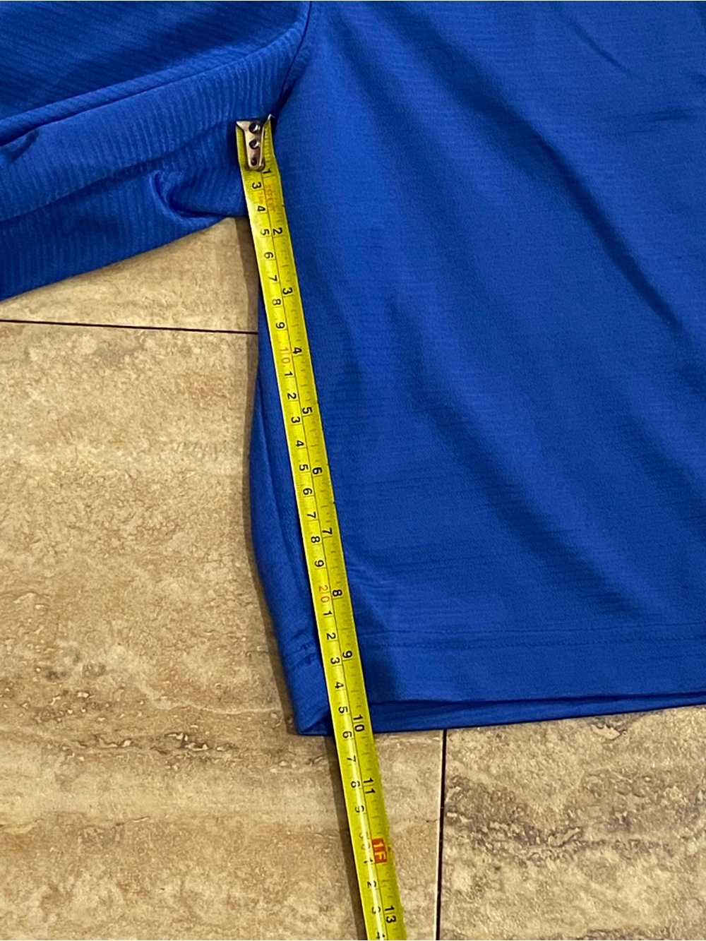 Nike Men's Royal Blue Long Dri-FIT Athletic Shorts Shiny Y2K - Picture 5 of 10